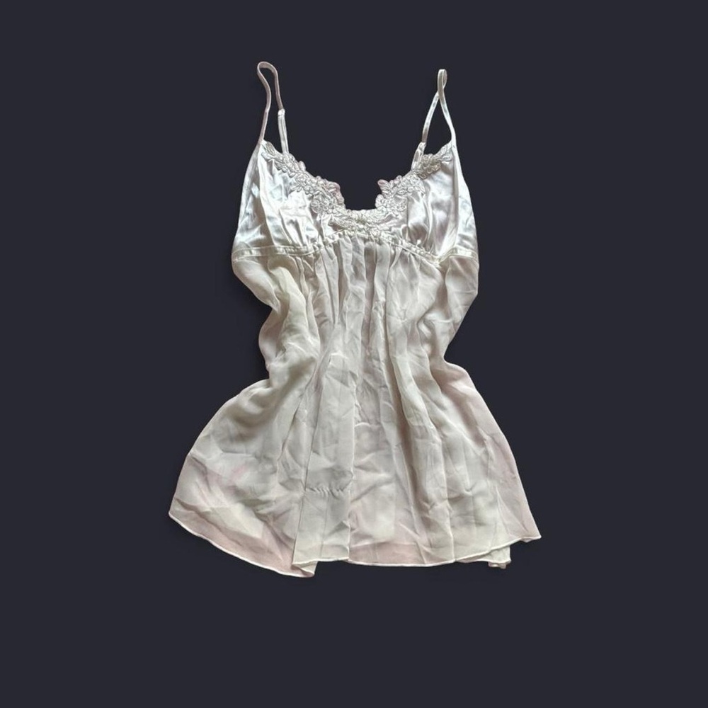 S Vintage Linea Donatella White Lace Camisole
